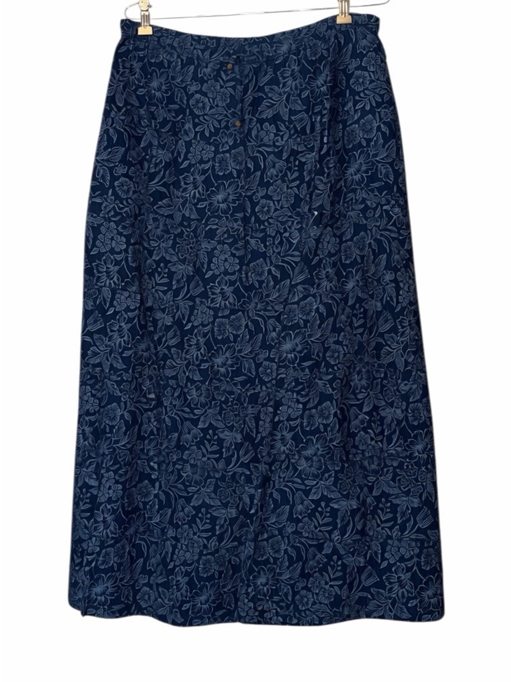 Ralph Lauren Navy Floral Maxi Skirt